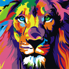 Load image into Gallery viewer, Mini Diamond Painting 10&quot;x10&quot; - Lion Pop Art Figured&#39;Art USA