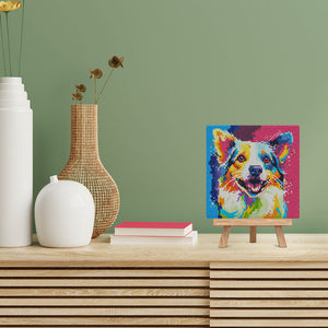Mini Diamond Painting 10"x10" - Dog Abstract Pop Art