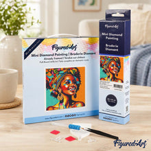 Load image into Gallery viewer, Mini Diamond Painting 10"x10" - African Queen Pop Art