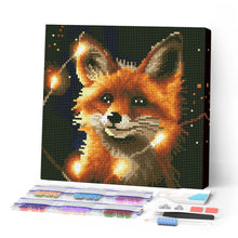 Load image into Gallery viewer, Mini Diamond Painting 10"x10" - Red Fox and Light Figured'Art USA
