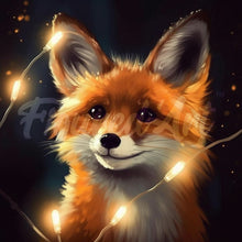 Load image into Gallery viewer, Mini Diamond Painting 10&quot;x10&quot; - Red Fox and Light Figured&#39;Art USA