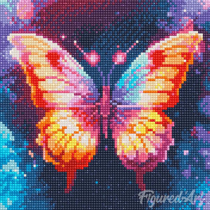 Mini Diamond Painting 10"x10" - Sparkling Butterfly