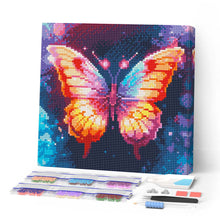 Load image into Gallery viewer, Mini Diamond Painting 10"x10" - Sparkling Butterfly Figured'Art USA