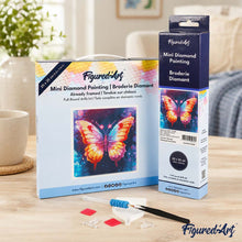 Load image into Gallery viewer, Mini Diamond Painting 10"x10" - Sparkling Butterfly