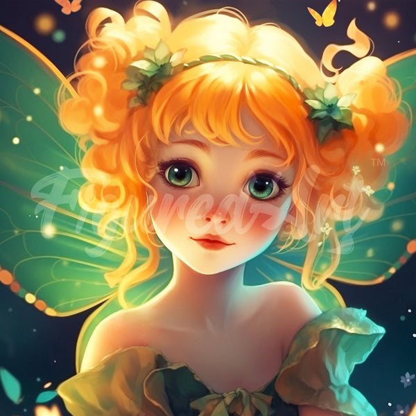 Mini Diamond Painting 10"x10" - Pretty Little Fairy Figured'Art USA