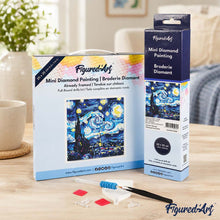 Load image into Gallery viewer, Mini Diamond Painting 10"x10" - Vibrant Starry Night