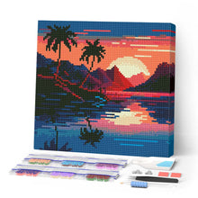 Load image into Gallery viewer, Mini Diamond Painting 10"x10" - The Sea and the Sunset Figured'Art USA