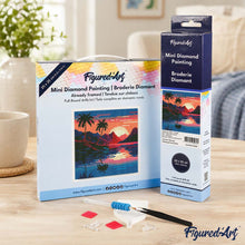 Load image into Gallery viewer, Mini Diamond Painting 10"x10" - The Sea and the Sunset