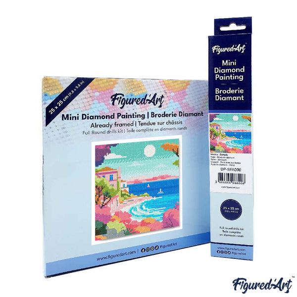 Mini Diamond Painting 10"x10" - Colorful French Riviera