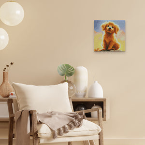 Mini Diamond Painting 10"x10" - Cute Golden Retriever Pup
