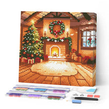 Load image into Gallery viewer, Mini Diamond Painting 10"x10" - Cozy Christmas Room