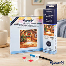 Load image into Gallery viewer, Mini Diamond Painting 10"x10" - Cozy Christmas Room