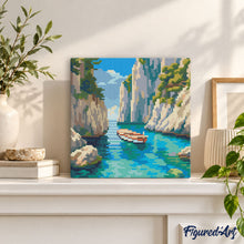 Load image into Gallery viewer, Mini Diamond Painting 10"x10" - Peaceful Blue Cove