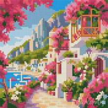 Load image into Gallery viewer, Mini Diamond Painting 10"x10" - Capri Floral Lane
