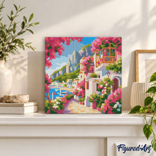 Load image into Gallery viewer, Mini Diamond Painting 10"x10" - Capri Floral Lane