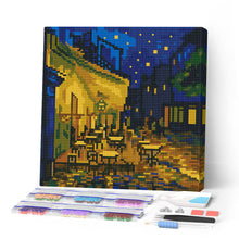 Load image into Gallery viewer, Paint by numbers kit Mini Diamond Painting 10"x10" - Van Gogh Cafe Terrace at Night Figured'Art