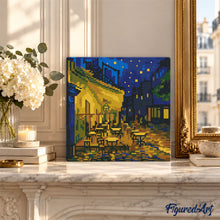 Load image into Gallery viewer, Mini Diamond Painting 10"x10" - Van Gogh Cafe Terrace at Night