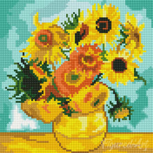 Load image into Gallery viewer, Mini Diamond Painting 10"x10" - Van Gogh - Sunflowers