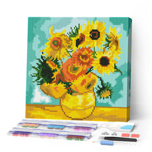 Load image into Gallery viewer, Paint by numbers kit Mini Diamond Painting 10"x10" - Van Gogh - Sunflowers Figured'Art