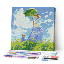 Load image into Gallery viewer, Paint by numbers kit Mini Diamond Painting 10"x10" - The walk - Monet Figured'Art