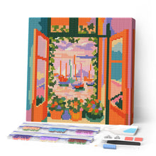 Load image into Gallery viewer, Paint by numbers kit Mini Diamond Painting 10"x10" - The Open Window - Matisse Figured'Art