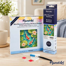 Load image into Gallery viewer, Mini Diamond Painting 10"x10" - Koi Pond