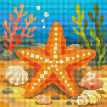 Load image into Gallery viewer, Mini Diamond Painting 10"x10" - Starfish