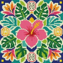 Load image into Gallery viewer, Mini Diamond Painting 10"x10" - Hibiscus Mandala