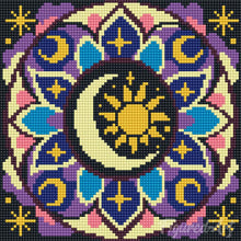 Load image into Gallery viewer, Mini Diamond Painting 10"x10" - Celestial Mandala