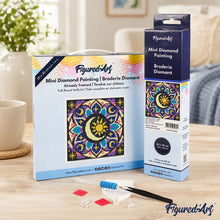 Load image into Gallery viewer, Mini Diamond Painting 10"x10" - Celestial Mandala
