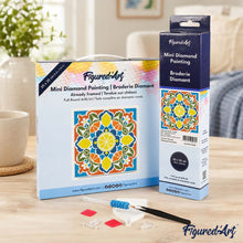 Load image into Gallery viewer, Mini Diamond Painting 10"x10" - Citrus Mandala