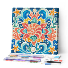 Load image into Gallery viewer, Paint by numbers kit Mini Diamond Painting 10"x10" - Seashell Mandala Figured'Art