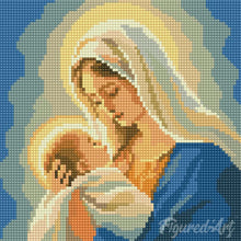 Load image into Gallery viewer, Mini Diamond Painting 10"x10" - Mary's Embrace