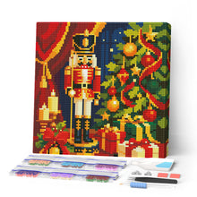 Load image into Gallery viewer, Paint by numbers kit Mini Diamond Painting 10"x10" - Christmas Nutcracker Figured'Art