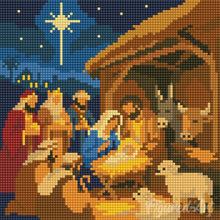 Load image into Gallery viewer, Mini Diamond Painting 10"x10" - Christmas Nativity