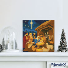 Load image into Gallery viewer, Mini Diamond Painting 10"x10" - Christmas Nativity