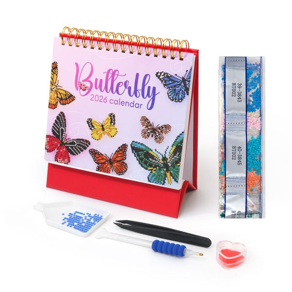 Diamond Painting Calendar 2026 - Butterflies Figured'Art