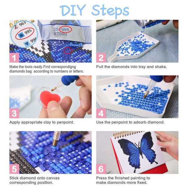 Diamond Painting Calendar 2026 - Butterflies
