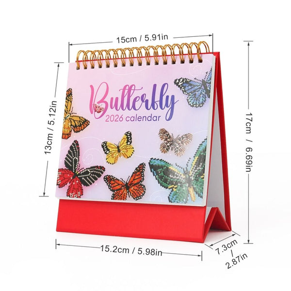 Diamond Painting Calendar 2026 - Butterflies