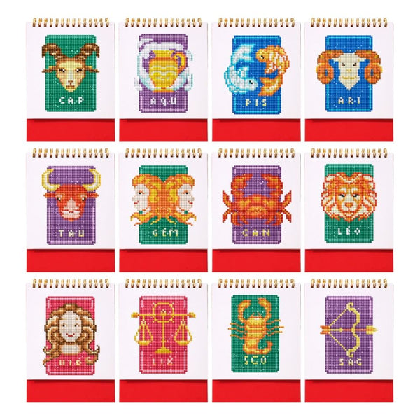 Diamond Painting Calendar 2026 - Zodiac Signs