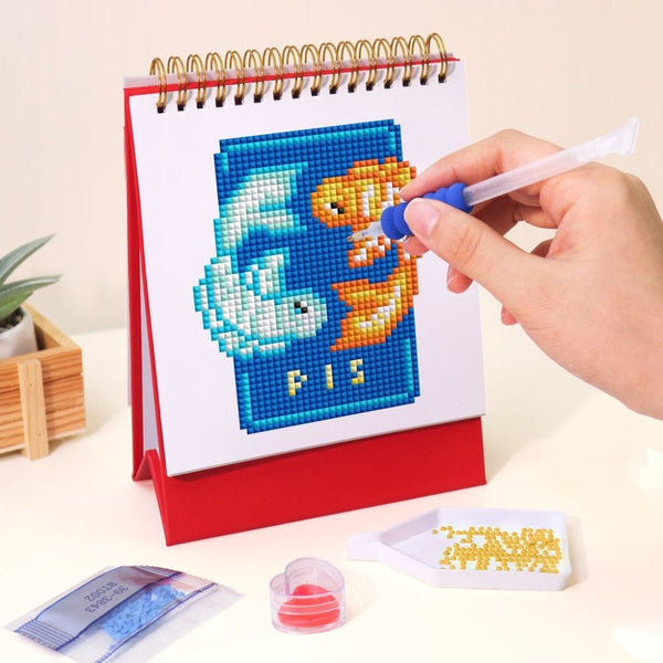 Diamond Painting Calendar 2026 - Zodiac Signs