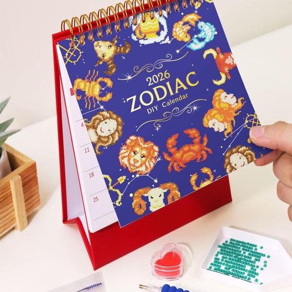 Diamond Painting Calendar 2026 - Zodiac Signs