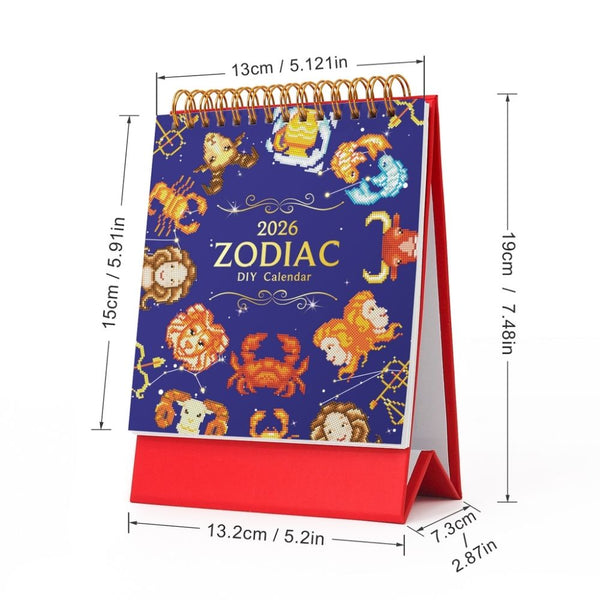 Diamond Painting Calendar 2026 - Zodiac Signs