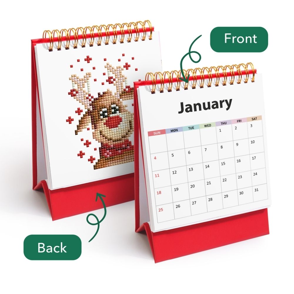 Diamond Painting Calendar 2026 - Christmas Icons