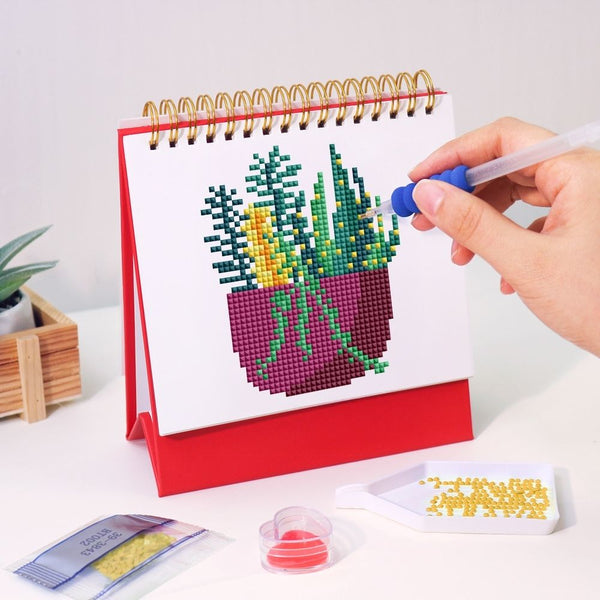 Diamond Painting Calendar 2026 - Potted Houseplants