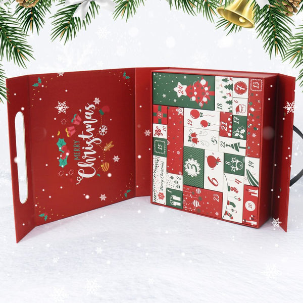 Diamond Painting Advent Calendar 2025 - 24 Boxes for a Shine Countdown (Red)