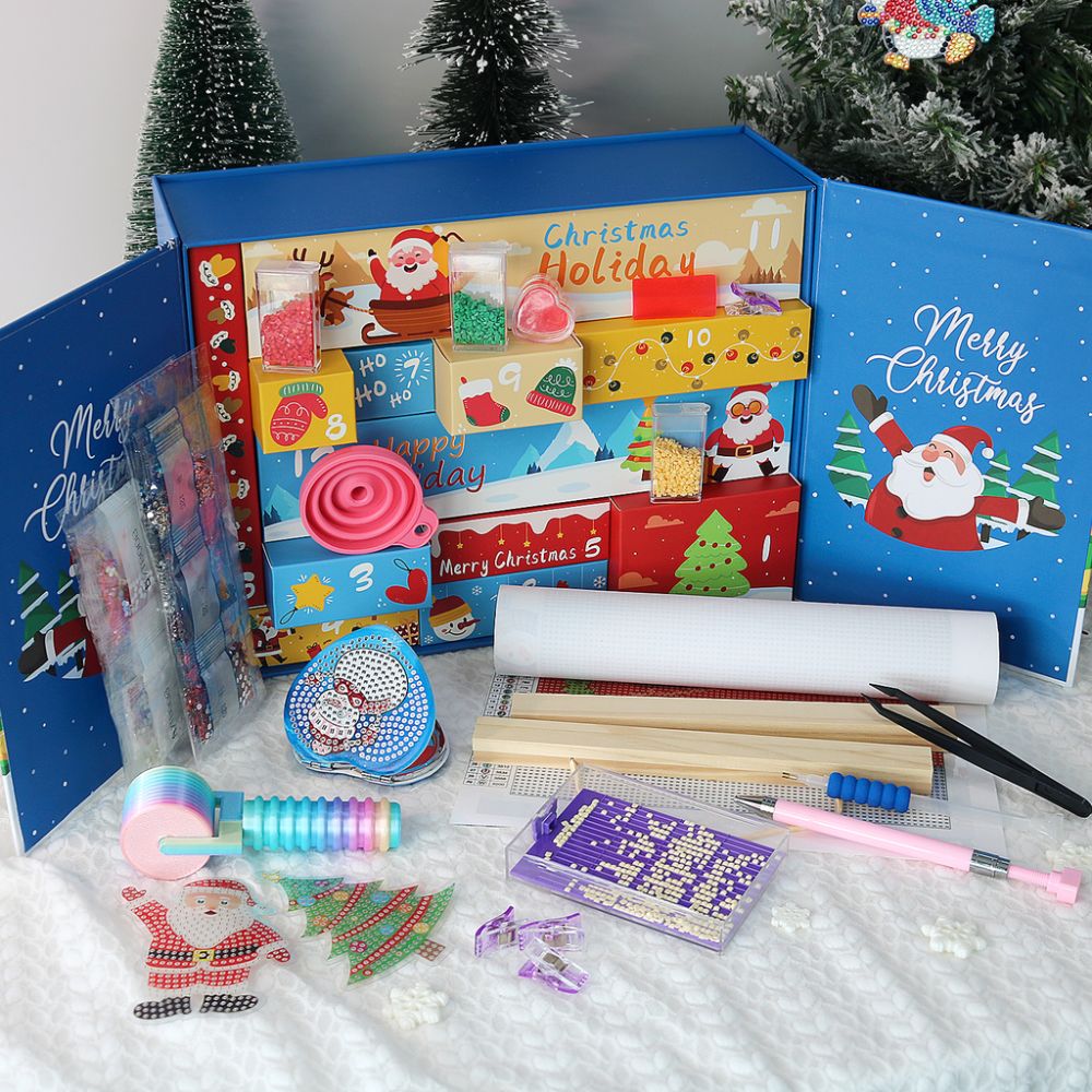 Diamond Painting Advent Calendar 2025 - 12 Days of Shimmer (Blue)