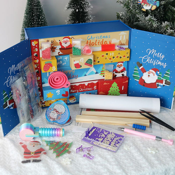 Diamond Painting Advent Calendar 2025 - 12 Days of Shimmer (Blue)