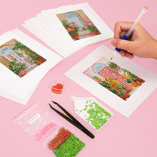 Load image into Gallery viewer, Mini Diamond Painting 3&quot;x5&quot; (12 pieces) - Garden Gateway Series