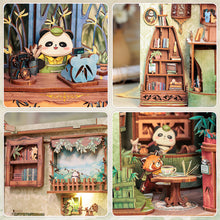 Load image into Gallery viewer, DIY Book Nook Kit - Panda Bookshop